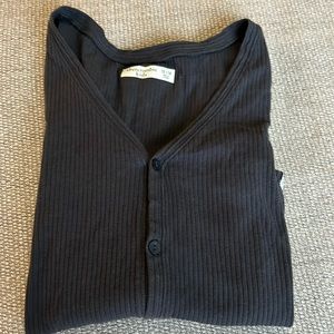 Girls Abercrombie long sleeve button down shirt